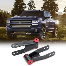 2 Rear Drop Shackles Kit For Chevy Silverado Gmc Sierra 1500 C1500 1988-2018 2 Rear Drop Shackles Kit For Chevy Silverado Gmc Sierra 1500 C1500 1988-2018