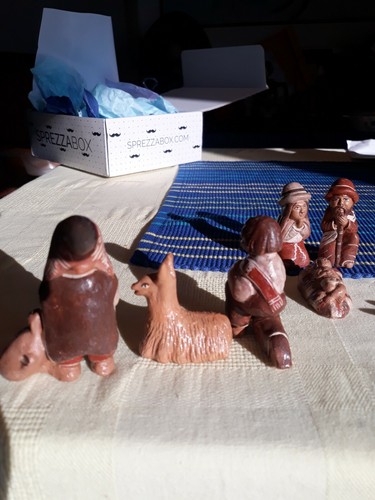 Nativity 6 Piece Figures Peru Handmade Folk Art Christmas Clay Pottery - Picture 4 of 6