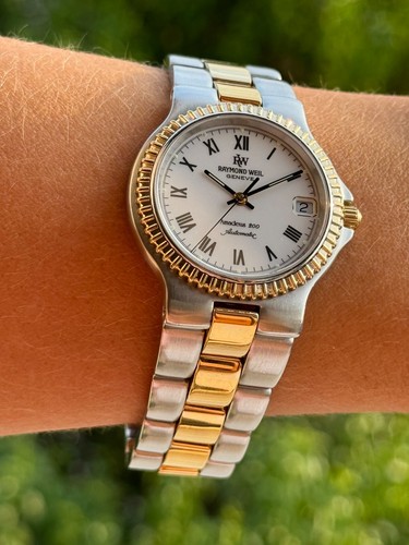 Reloj Raymond Weil Amadeus 2000 automático fecha para hombre 34 mm hecho en Suiza - Imagen 2 de 11