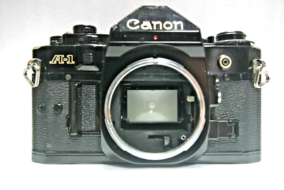 Canon A-1 35mm SLR Film Camera Black Body Only Full Frame