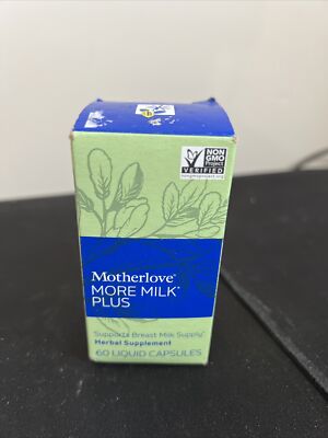 Motherlove More Milk Plus Supports Lactation Herbal Supplement - 60 Ct Exp 3/26