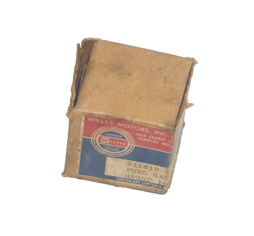 Jeep Willys OEM NOS Factory Fuel Gauge Round Instrument Cluster 911612 ...