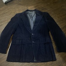 Vintage Levi  s Panatela Navy Corduroy Blazer Sports Coat 42R F2-001