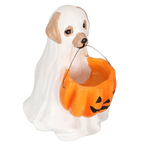 Adorable Halloween Ghost Dog Statue Resin Figurine For Halloween Party QH1 - Picture 10 of 23