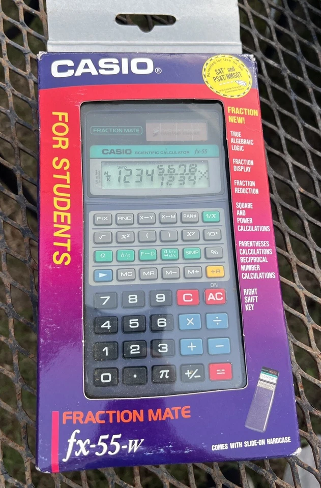 VTG NEW Casio Fraction MATE FOR STUDENTS SCIENTIFIC CALCULATOR (Case Included) - Image 2 of 3