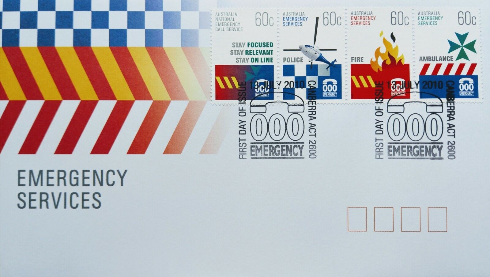 Australia Sale Stamps First Day Cover Free shipping - 13 Emergency dated Services