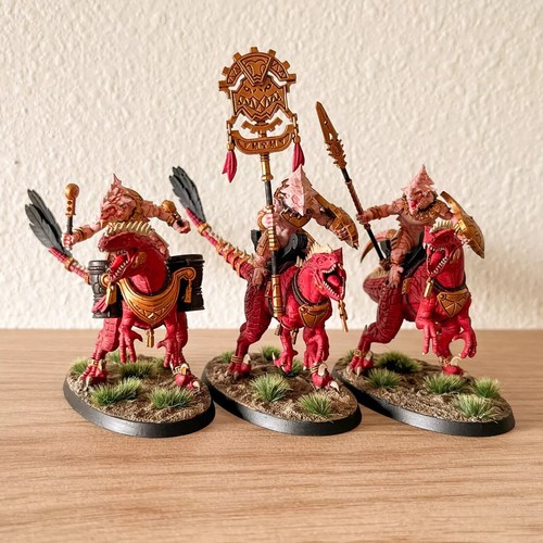 Warhammer Age Of Sigmar - Painted Seraphon - Aggradon Lancers - Picture 8 of 12