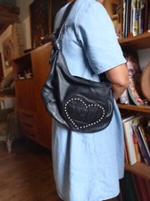 Borsa donna tracolla pelle Blumarine nero