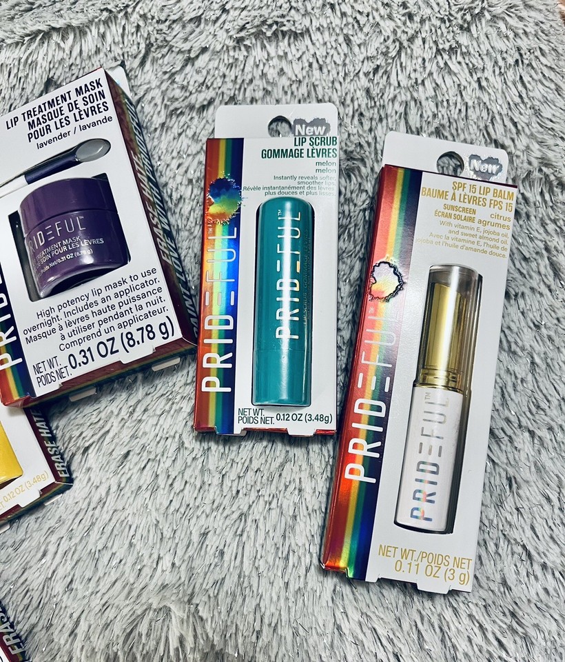 Prideful Melon/Citrus Lip Scrub, Coconut/Citrus Lip Balm & Lavender Lip