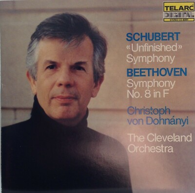 Schubert: ''Unfinished'' Symphony · Beethoven: Symphony No. 8 (CD Telarc) *VG*
