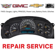 2003-2013 Chevrolet Silverado Instrument Gauge Cluster FULL Repair Service
