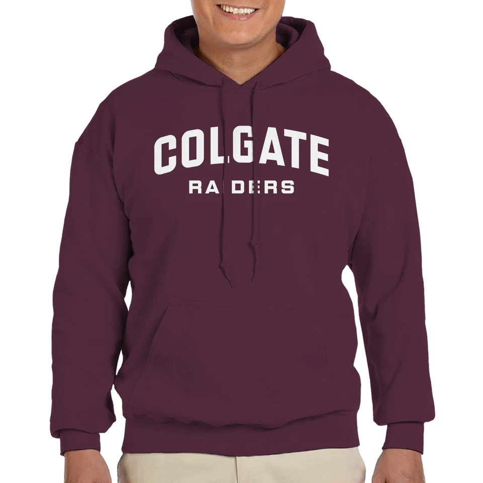 Colgate Front Back Print Hoodie - Maroon - Image 3 of 4