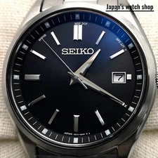 SEIKO Selection SBTM323 Black Solar Atomic Radio Men's Watch New in Box