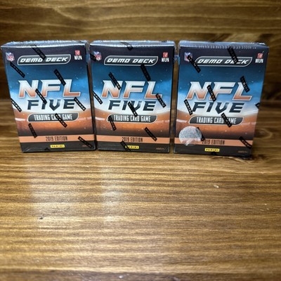 2019 PANINI NFL FIVE DEMO DECK LOT OF 3 TRADING CARD GAME NEW SEALED