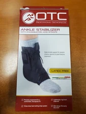 OTC Ankle Stabilizer with Exoskeleton and Straps Black Medium - E3A