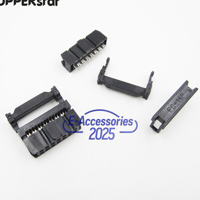 10PCS 2.54mm Pitch 14 Pin IDC FC Female Header Socket Steckverbinder FC-14 ASS