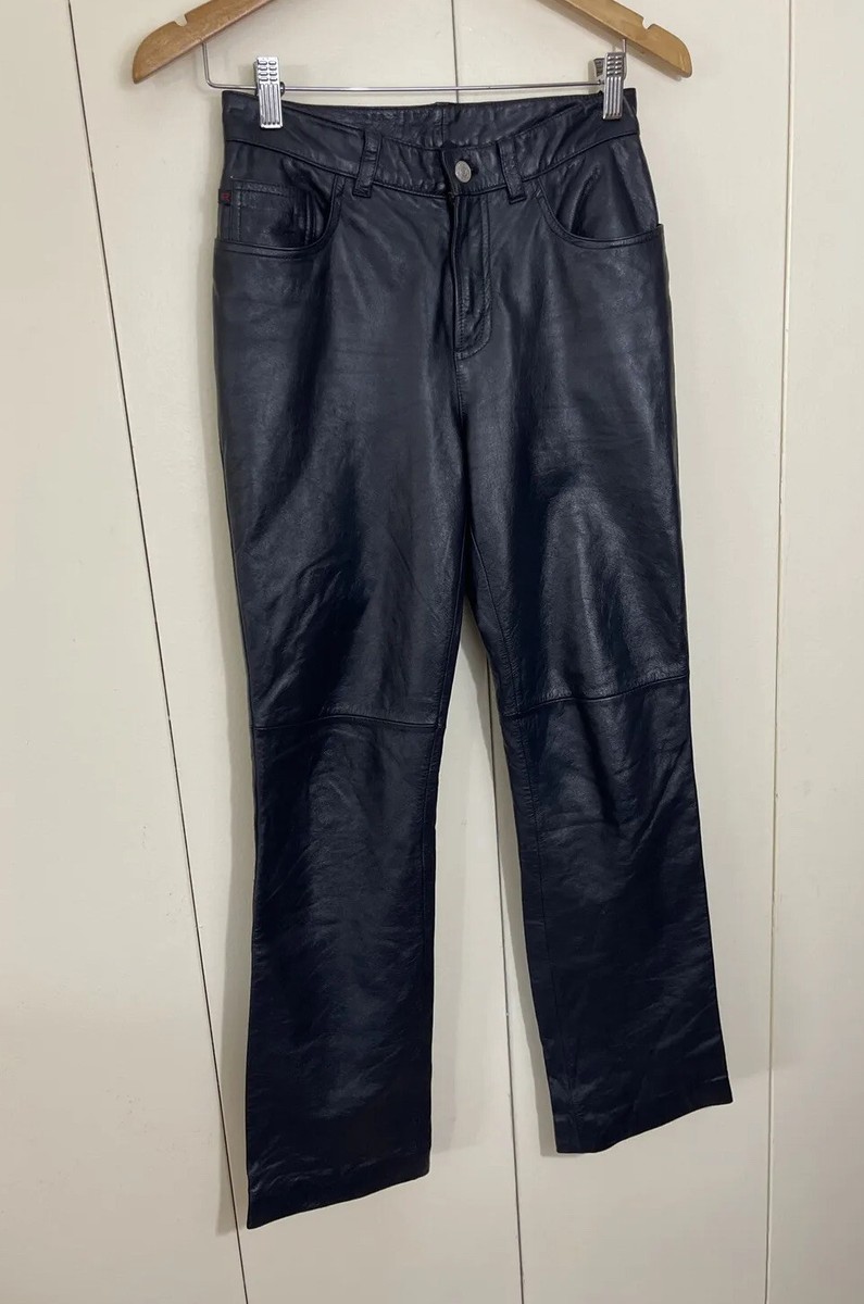 Ralph Ralph Lauren Women's 100% Leather Mid-Rise Pants Size