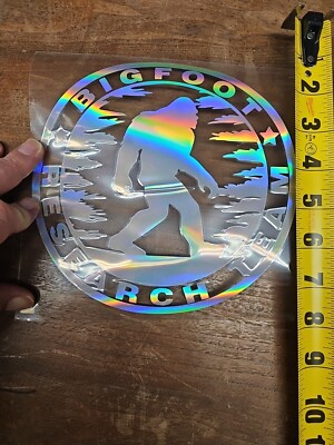 Big Foot Research Team Decal Outdoors, Funny, Mystical, Campfire Stories