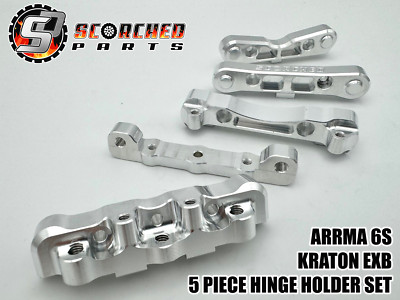Komplettes 5-teiliges Scharnierstifthalter Set 7075 T6 - für Arrma Kraton Notorious Talion V6 /