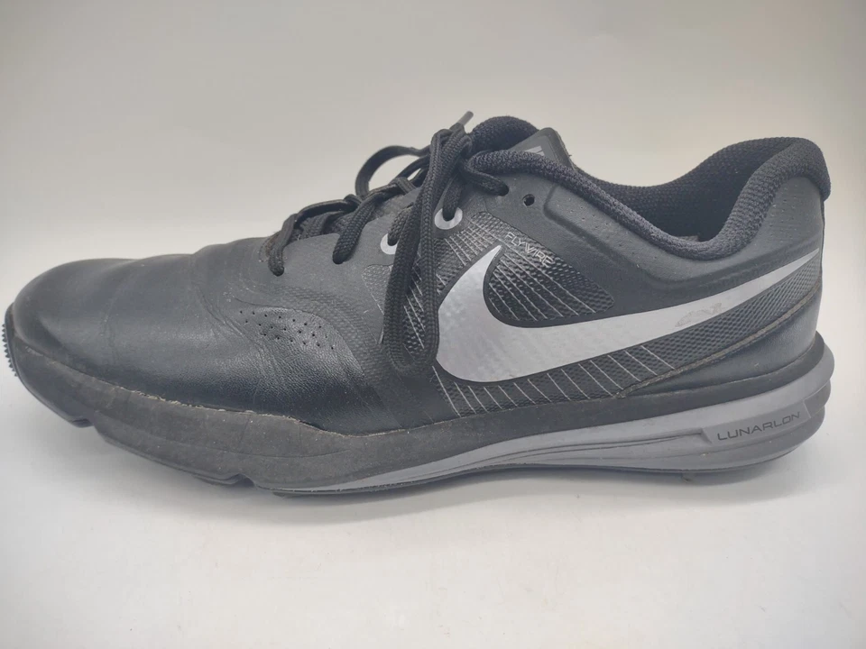 Туфли для гольфа мужские Nike Lunar Command черные серые серебристые размер 9,5 704427-001 - Изображение 2 из 4