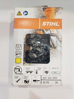 63PS 50 STIHL NEW CHAINSAW CHAIN SAW 14 in. 3/8p .50 50 14 INCH