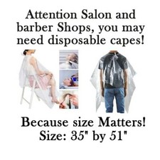 Disposable Hair Cutting Capes 100pcs Salon and Barber US seller Ships to P Rico 