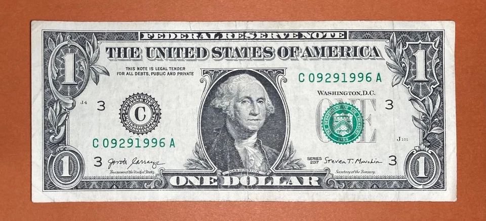 September 29, 1996 (C 09291996 A) Birthday Note $1 One Dollar Bill ` - Image 2 of 3