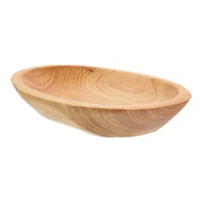 Wood Fruit Tray Hotel Oval Food Tray Restaurant Snack Storage Simple