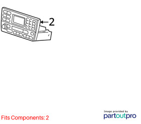 2002-2003 Jaguar X-Type Audio & Visual Equip.(radio) OEM#C2S31223