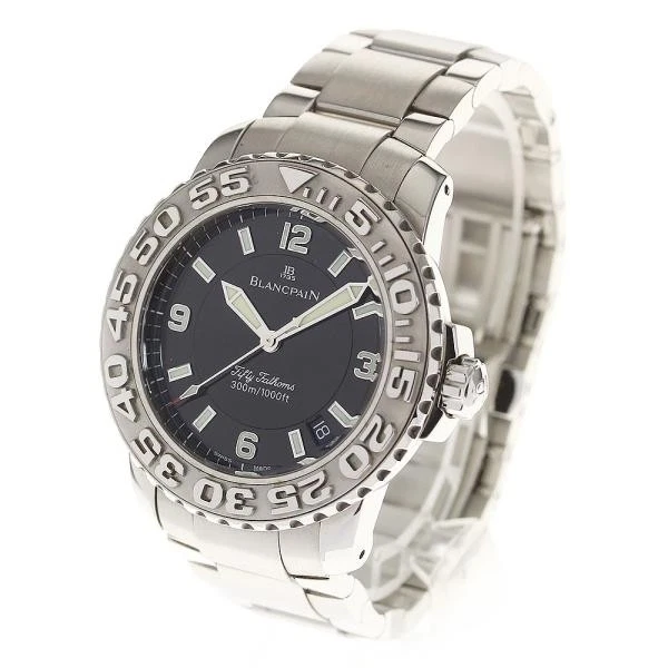 Blancpain — Blancpain Triomphe Fifty Fathoms 40mm SS Black Dial Automatic Date Watch #C2561