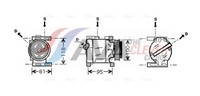 Kompressor Klimaanlage Ava Clever Choice FTAK090 12V FüR Ford Ka RU8 Fiat Panda