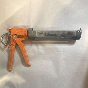 HDX HD109 Heavy-Duty Metal Caulking Gun Orange Gray 1 Piece Professional Tool