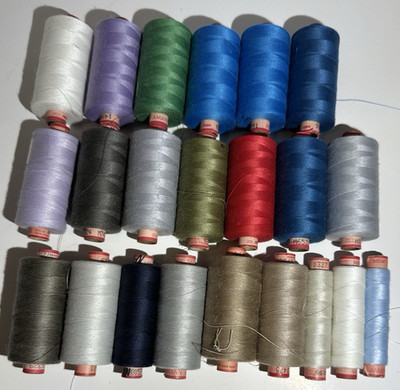 Lot of 22 Spools of Thread Many Used Amann Group READ DESCRIPTION