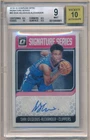 SHAI GILGEOUS-ALEXANDER 2018/19 DONRUSS OPTIC RC AUTOGRAPH SP AUTO BGS 9 MINT 10