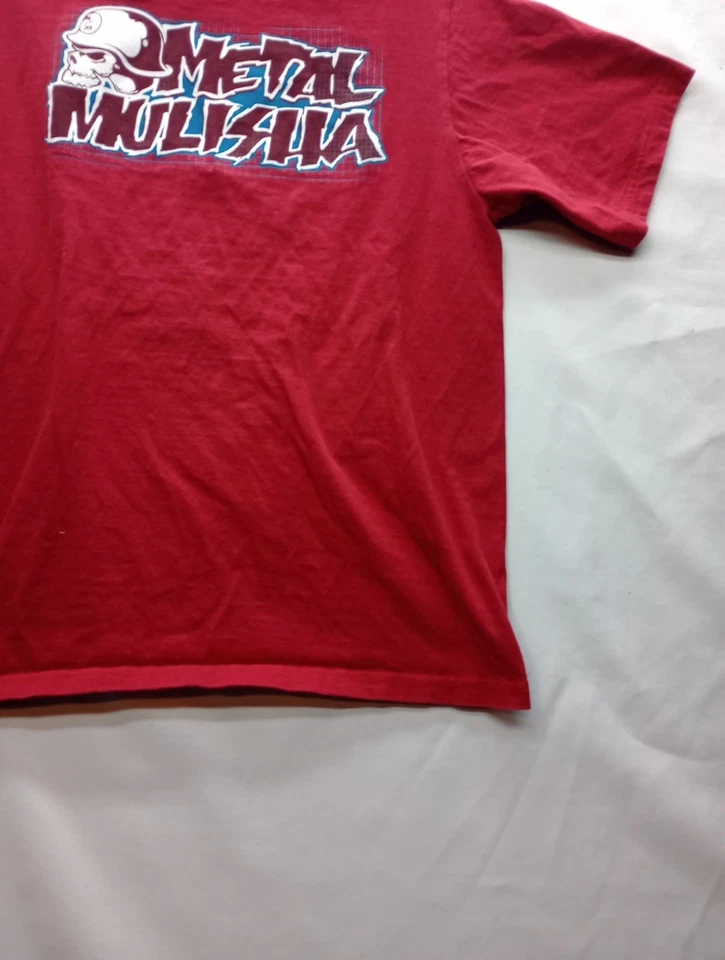 Camiseta Metal Mulisha Roja Gráfica Jóvenes Niños Talla XL Manga Corta Foto 4 de 4