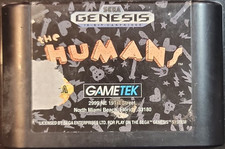 The Humans Sega Genesis Tested GameTek Video Game Cartridge, Puzzle Platformer