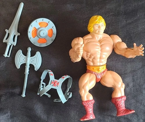 Vintage! HE-MAN/Masters of the Universe/MOTU FIGURE! - COMPLETE! w/ accessories!