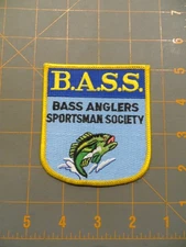 Vintage B.A.S.S. Member Patch - Old Logo Type 1 - 3 1/4 x 3 1/2 inch