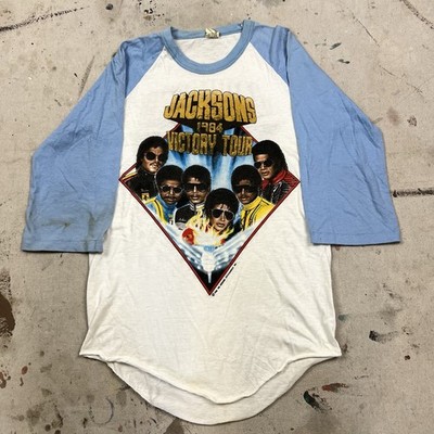 ヴィンテージMichael Jackson 1984年ツアー Tシャツ Vintage 80s Michael Jackson Victory Tour 1984 Concert Raglan T