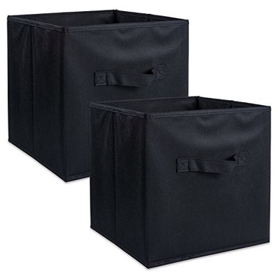  - CAMZ37166 Foldable Fabric Storage Containers for Nurseries, Small (2) Black