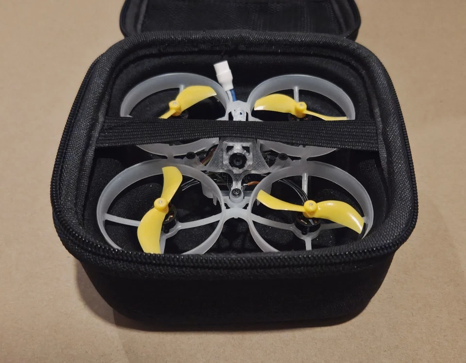 New! Custom Built 75mm 1s Analog FPV Whoop Quadcopter w/ 5x Tattu 1s 450mah Lipo - Image 2 of 4