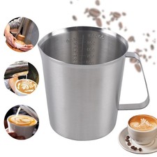 1000 ml/33,81 oz Messbecher, Edelstahl-Messbecher 304 mit ML- und OZ-Skala