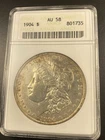 1904 $1 Morgan Silver Dollar ANACS AU58 Circulated Certified Business Strike