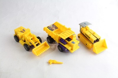 Transformers G2 Yellow Devastator Constructicon Long Haul Bonecrusher Scrapper