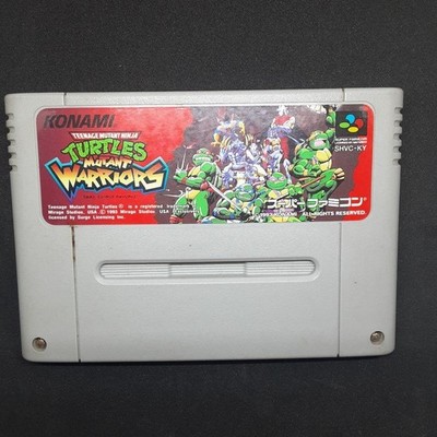 Japan GAME Super Nintendo Entertainment System SNES soft T.M.N.T MUTANT WARRIORS
