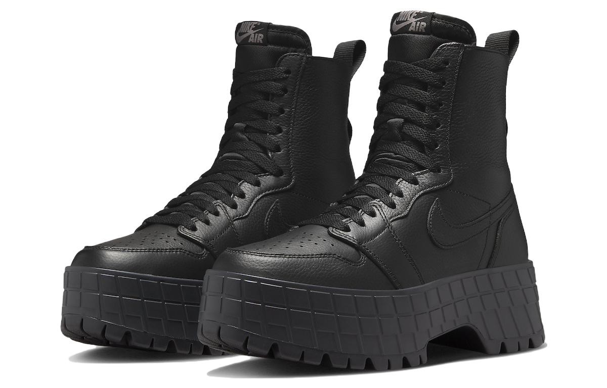 Size 9 - Air Jordan 1 Brooklyn High Triple Black W for sale online