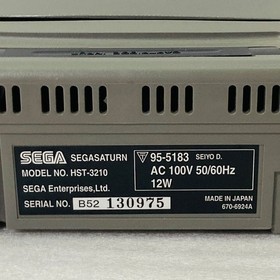 [EXC] SEGA Saturn HST-0004 Tested Working w/Box Controller Memory ~ From JAPAN