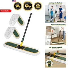 Commercial Dust Mop 24 Inch Heavy Duty Floor Sweeper with Replacement Pads