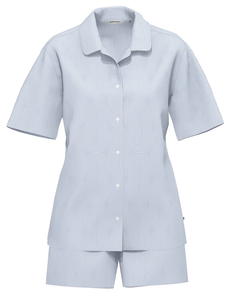 SEIDENSTICKER 91022 Schlafanzug / Pyjama kurz 36-48 zen blue 681 - Bild 1 von 1