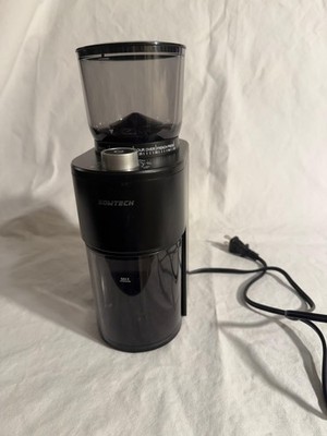 SOWTECH CONICAL BURR COFFEE GRINDER ELECTRIC MILL grain size timer 800W - BLACK
